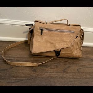 Helmut Lang Tan Crossbody Bag with Durable Canvas